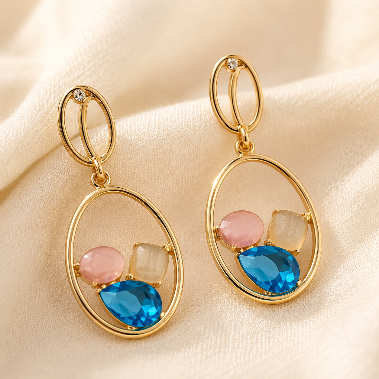 Marisa Oval Cluster Drops