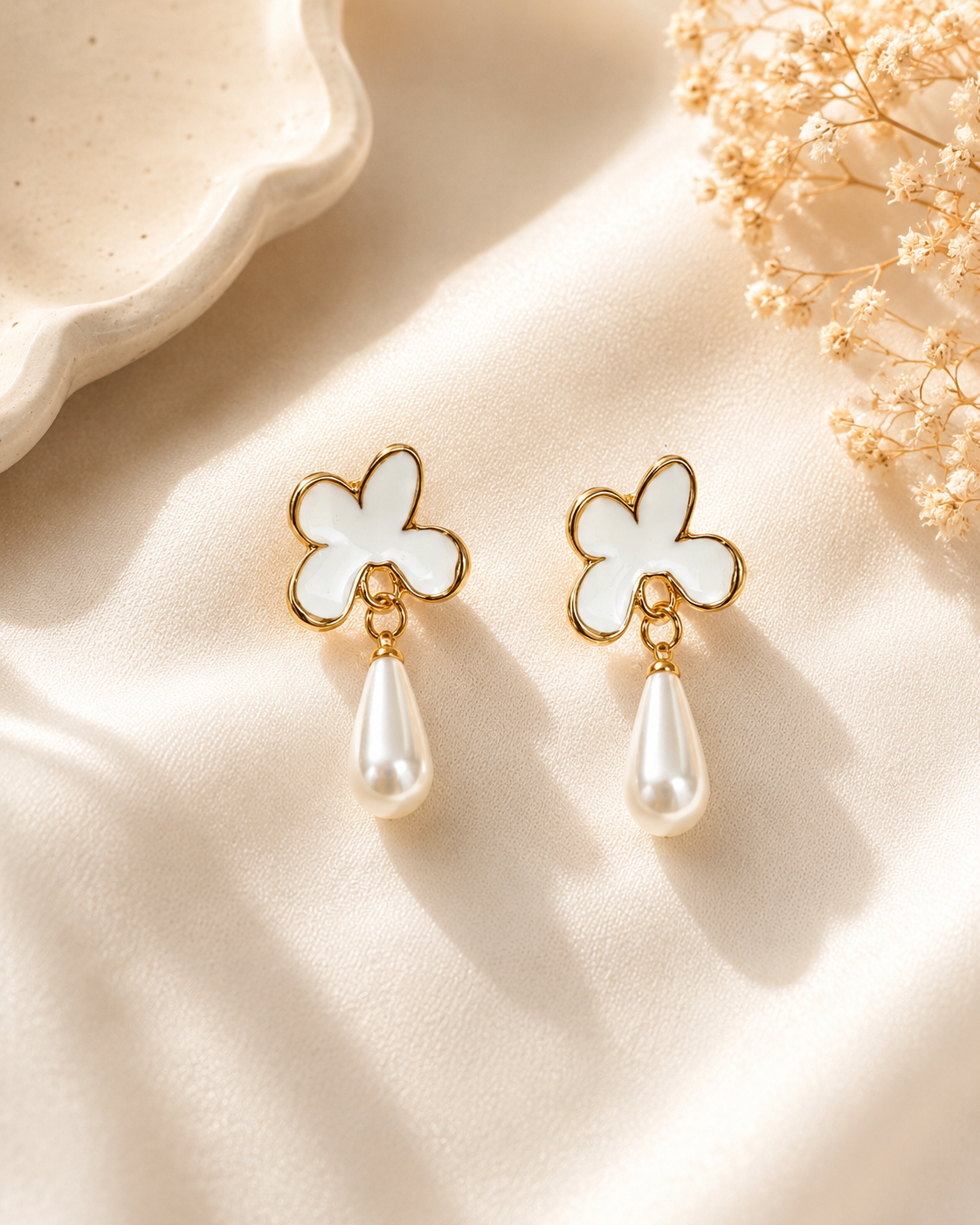 Zara Blossom Pearl Drops
