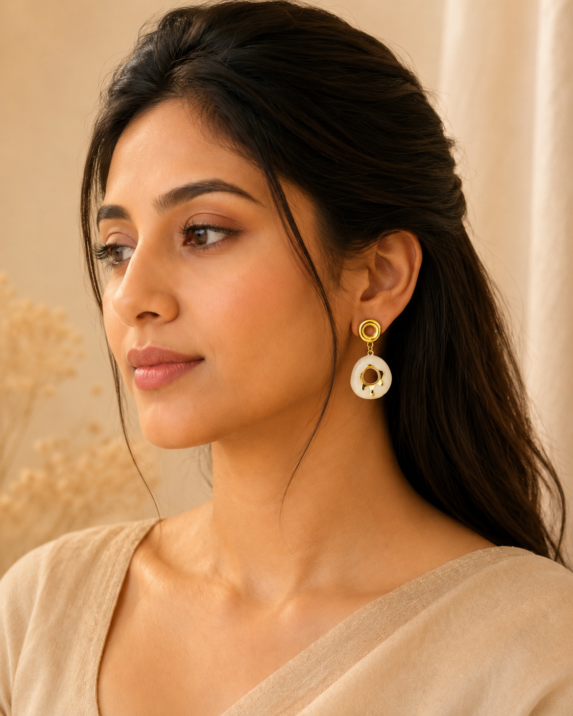 Elara Pebble Ring Drops