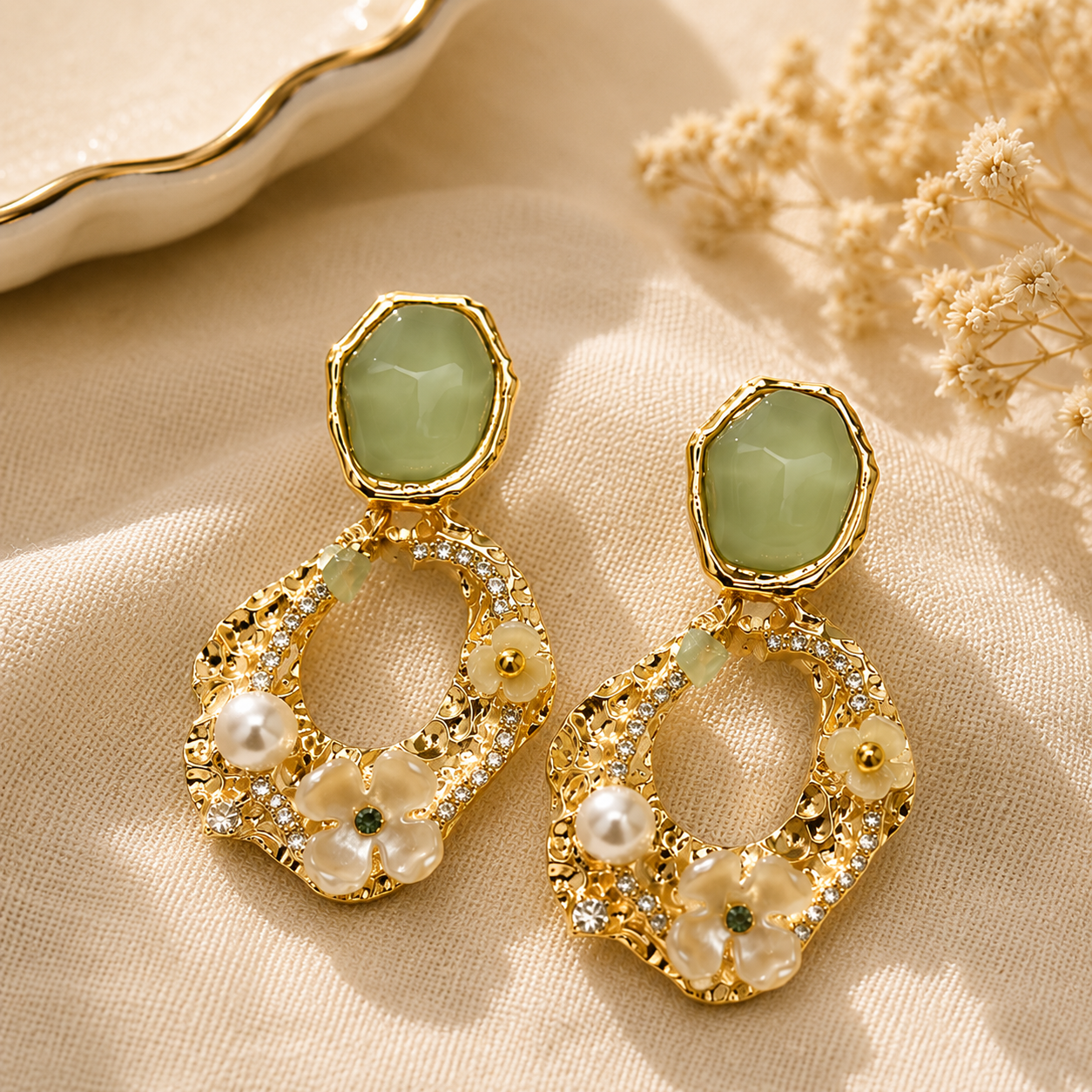 Sianna Pearl Wreath Drops