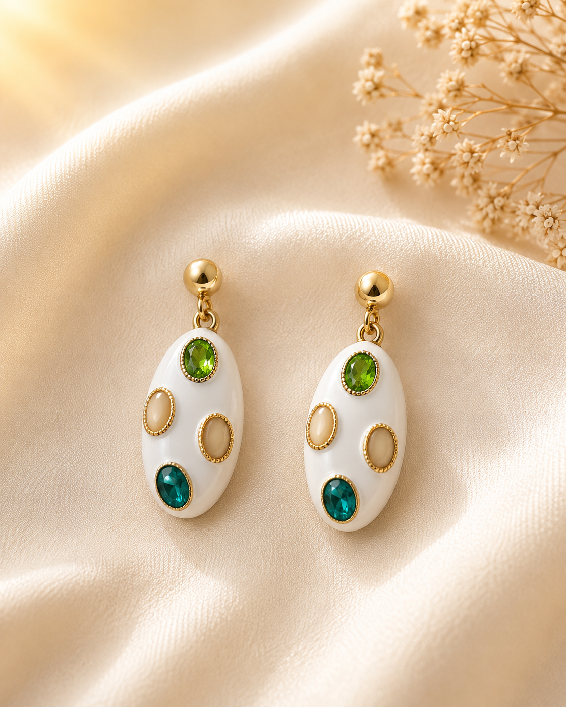 Myra Enamel Crystal Drops