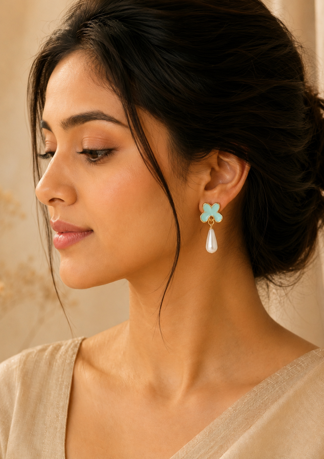 Zara Blossom Pearl Drops