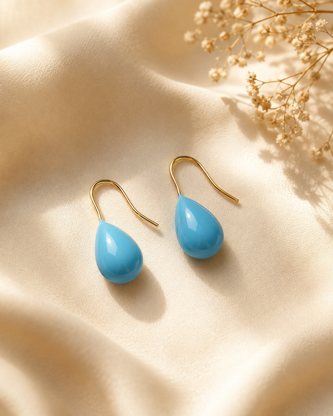 Avni Blue Teardrop Drops