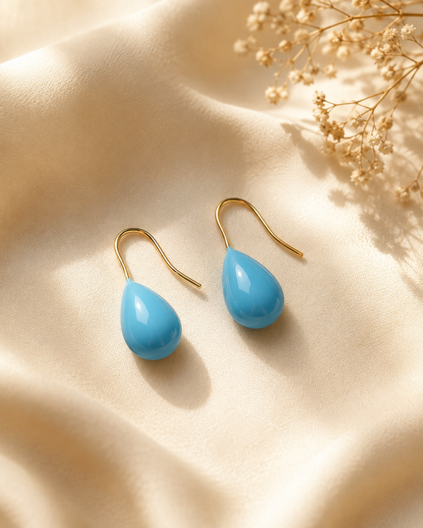 Avni Blue Teardrop Drops