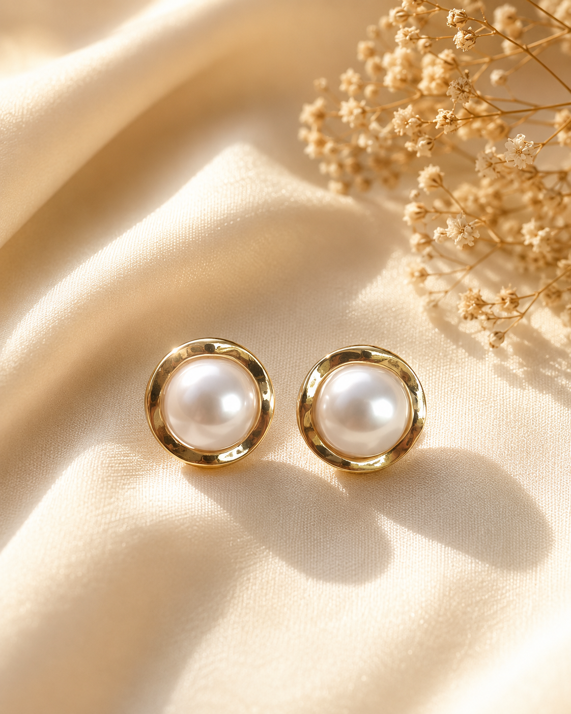 Anaïsa Pearl Dome Studs