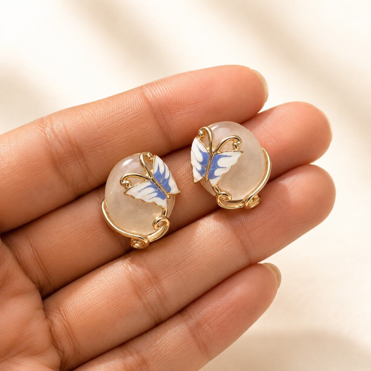 Meira Butterfly Opal Studs