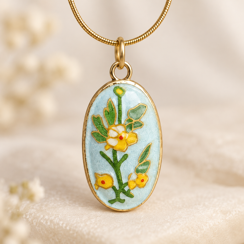Daisy Yellow Meadow Pendant