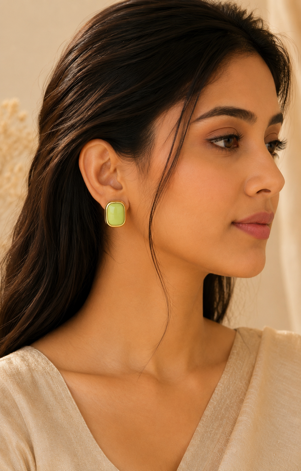 Elowen Enamel Cushion Studs