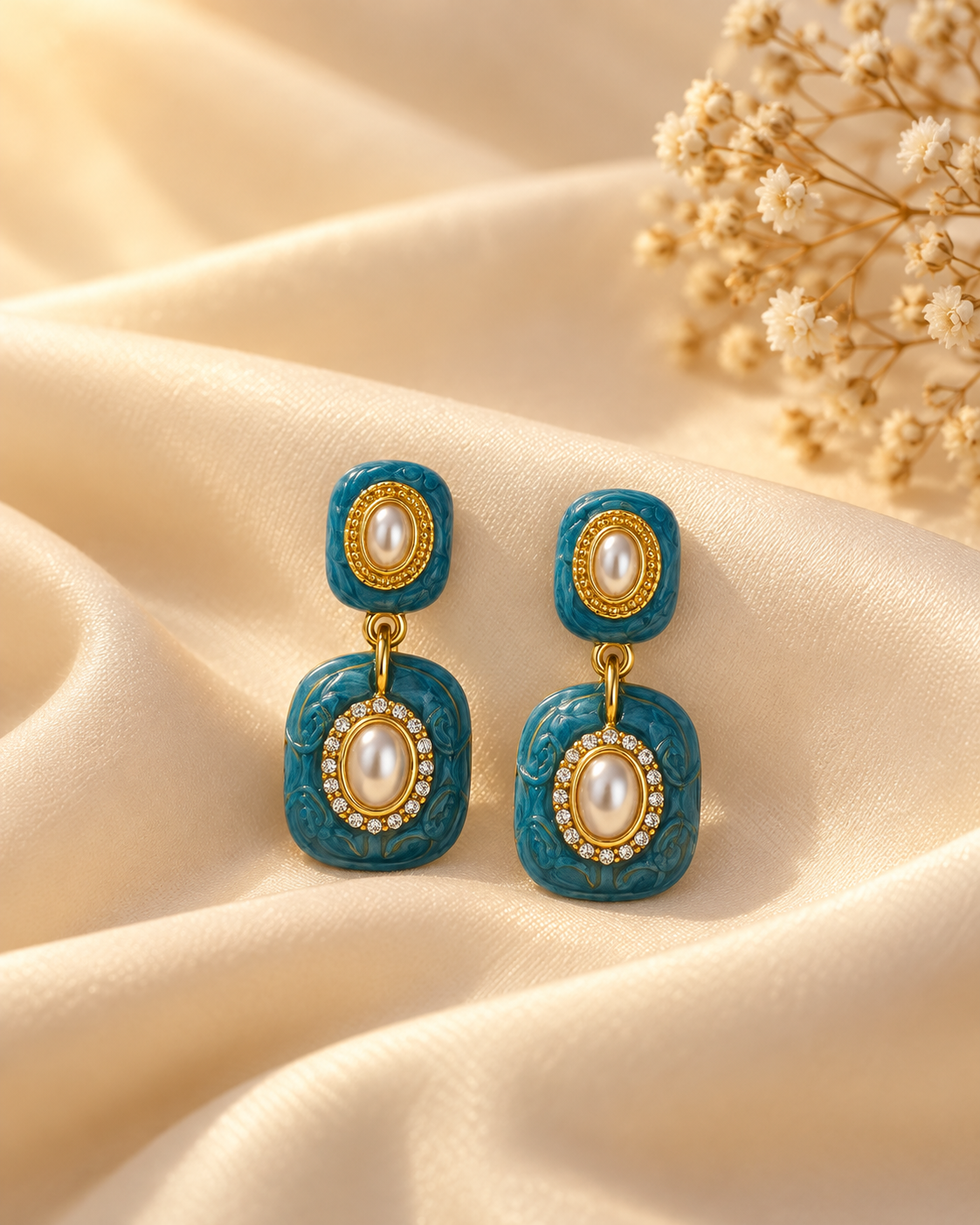 Alara Turquoise Pearl Drops