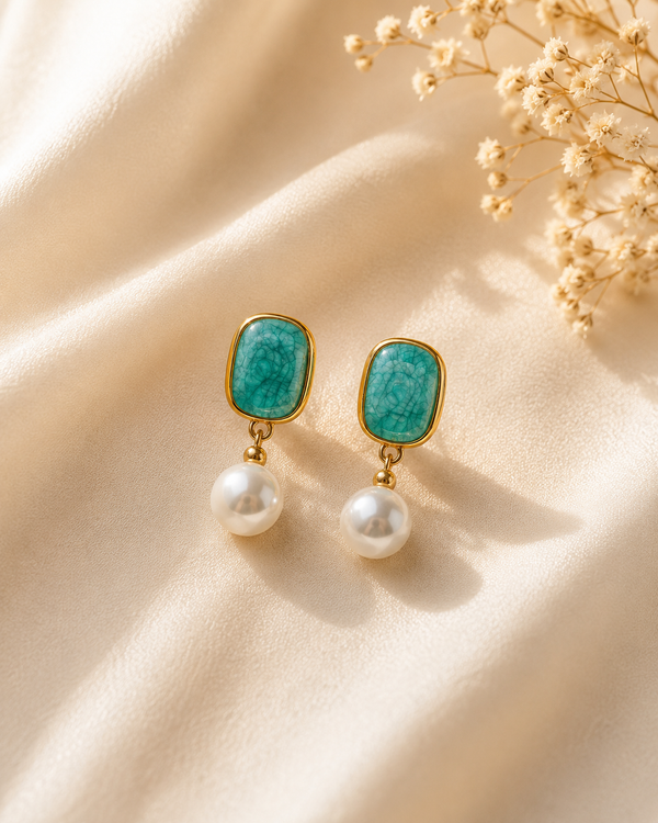 Aria Stone & Pearl Drops