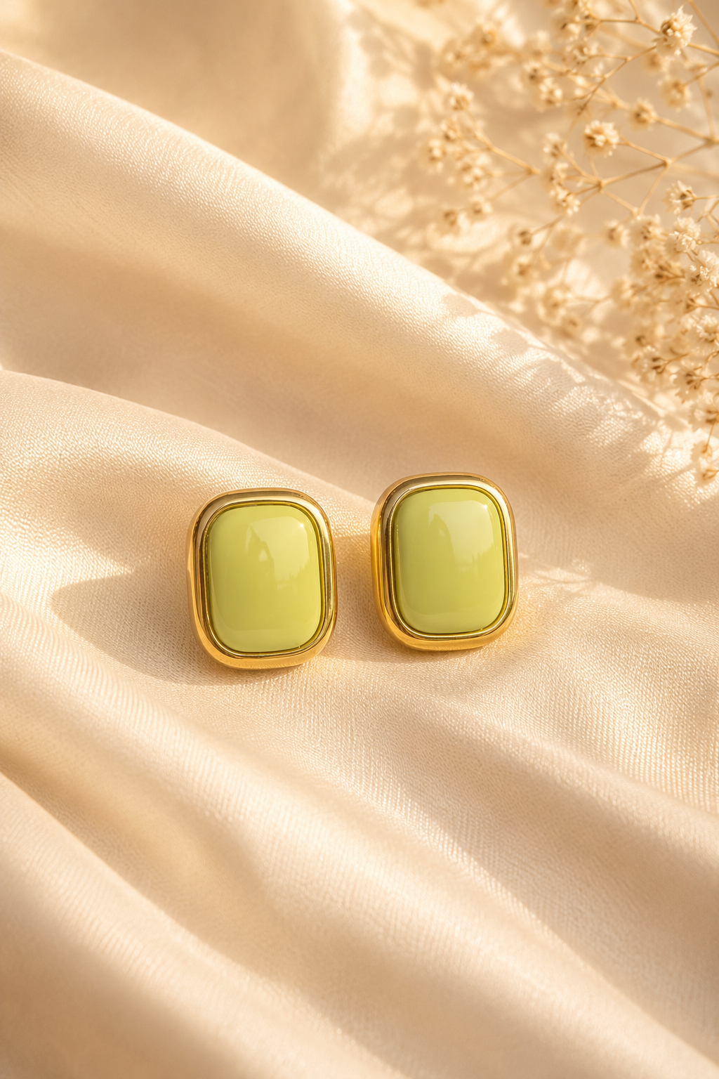 Elowen Enamel Cushion Studs