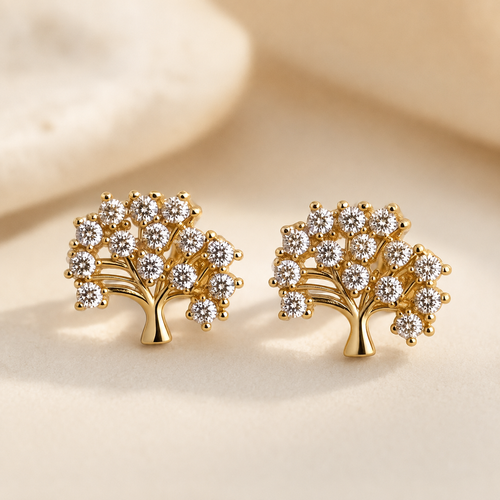 Priya Zircon Tree Studs