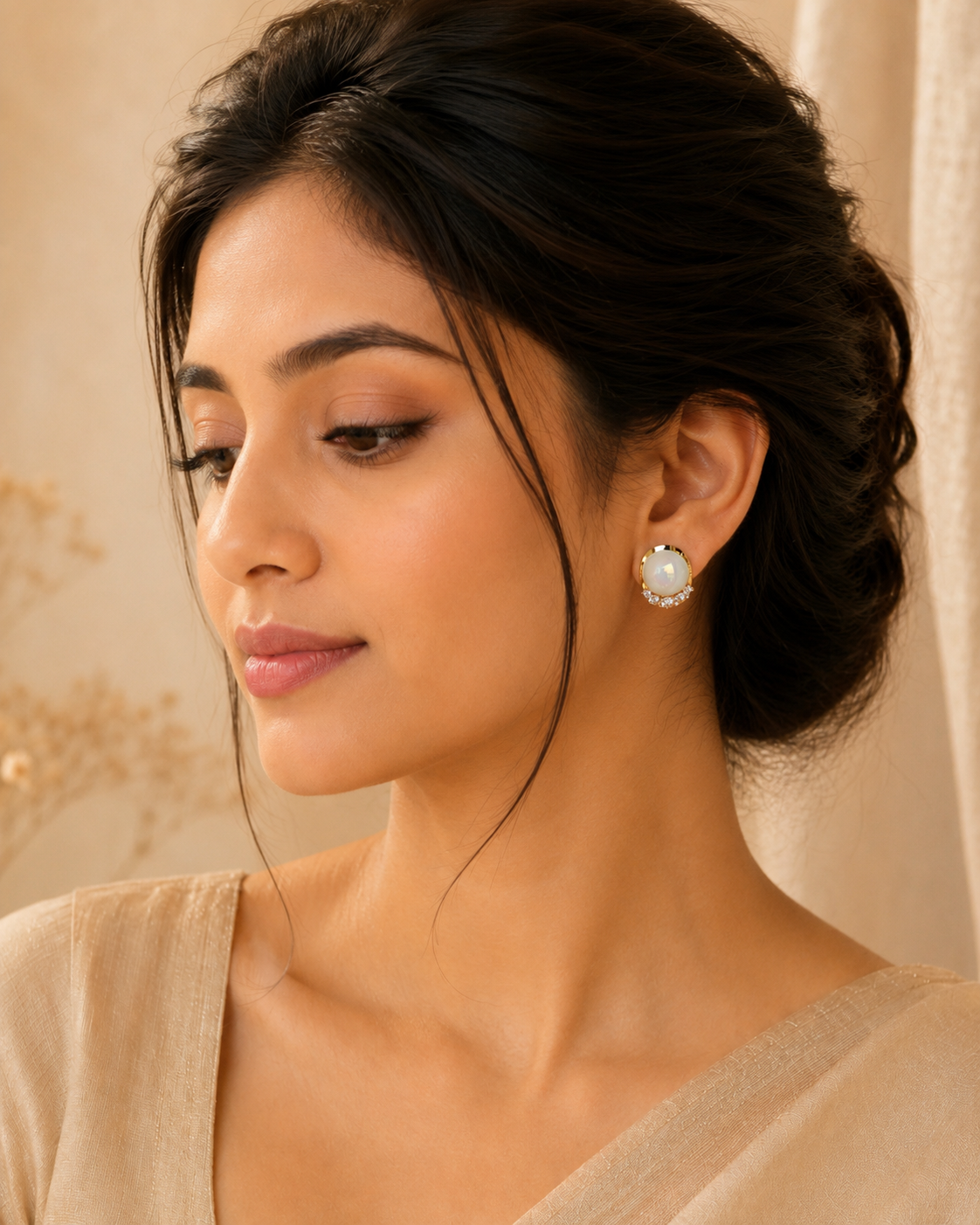 Ishani Opal Orb Studs