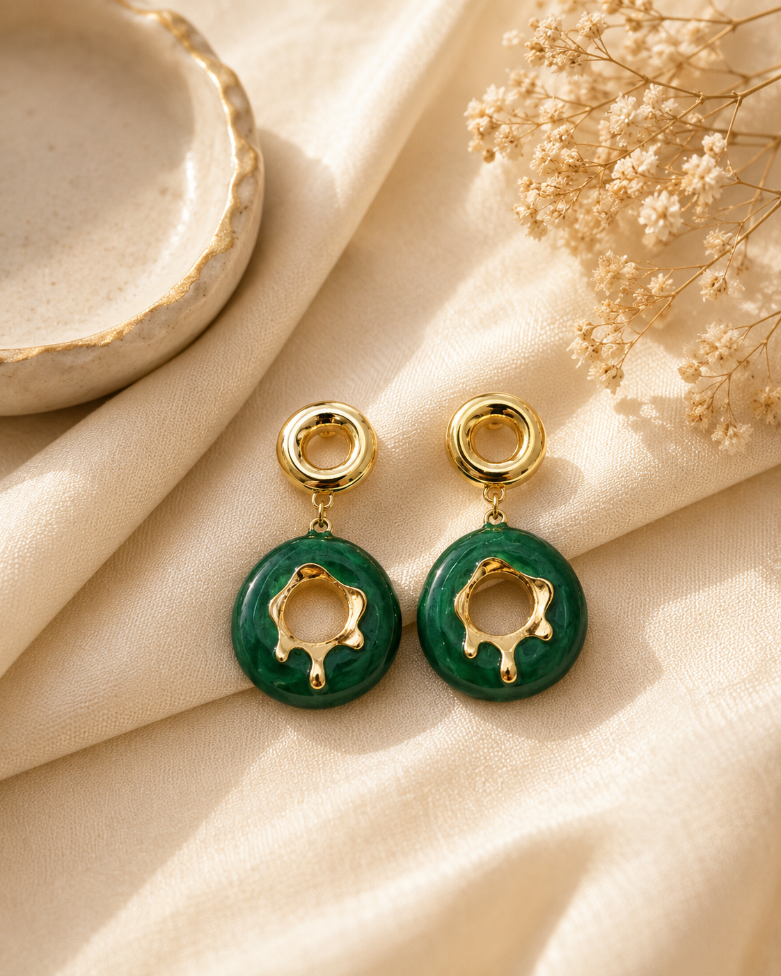 Elara Pebble Ring Drops