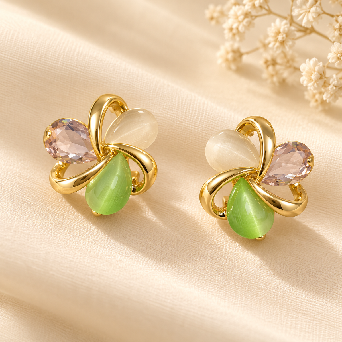 Anika Garden Charm Studs