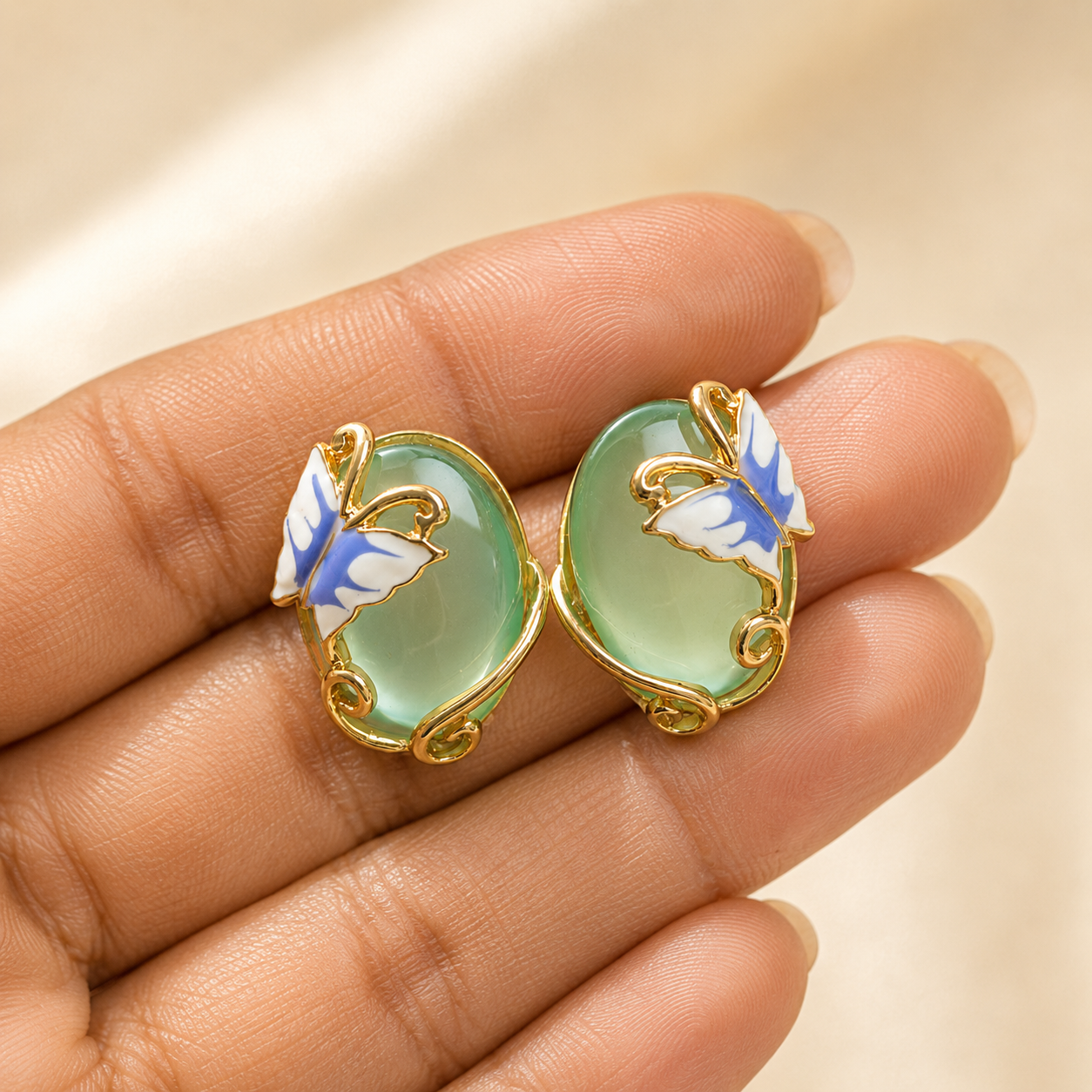 Meira Butterfly Opal Studs