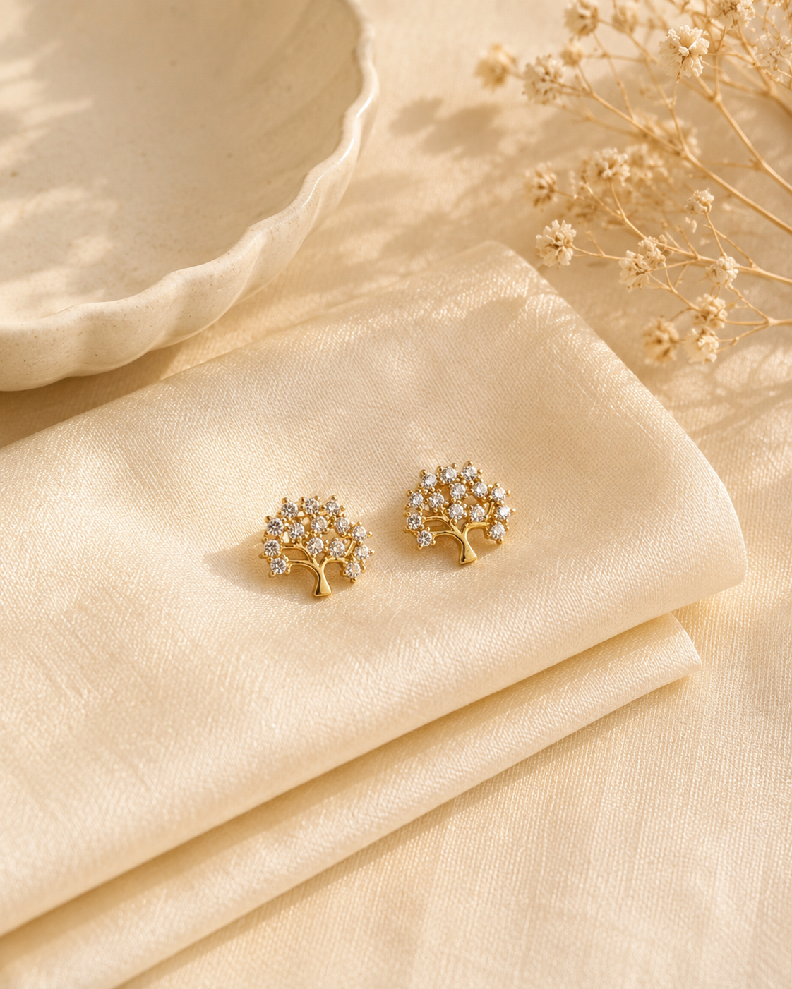 Priya Zircon Tree Studs