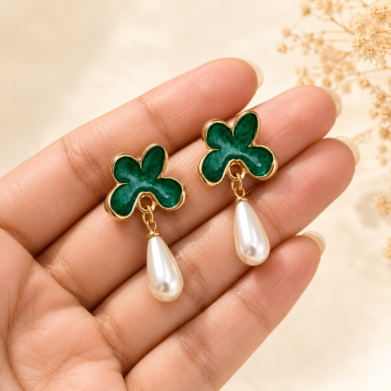 Zara Blossom Pearl Drops