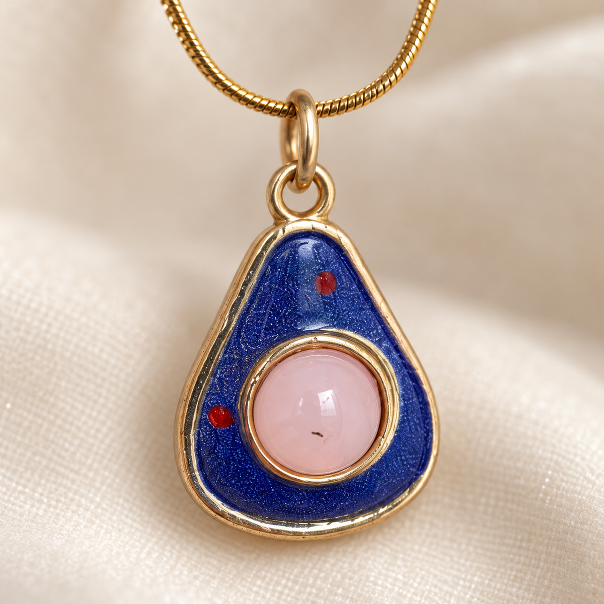 Chloe Blue Teardrop Pendant