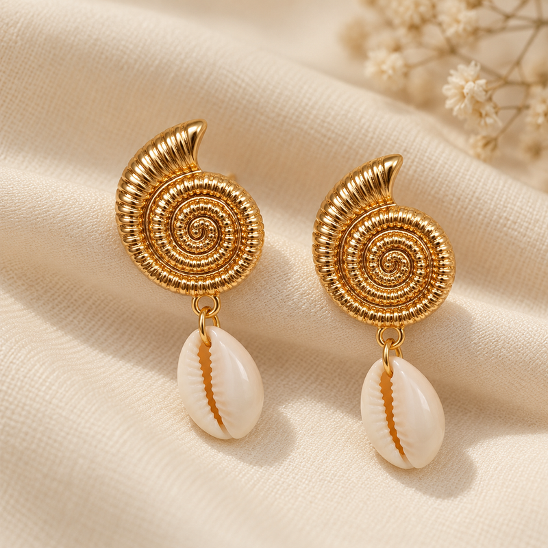 Kavya Spiral Shell Drops