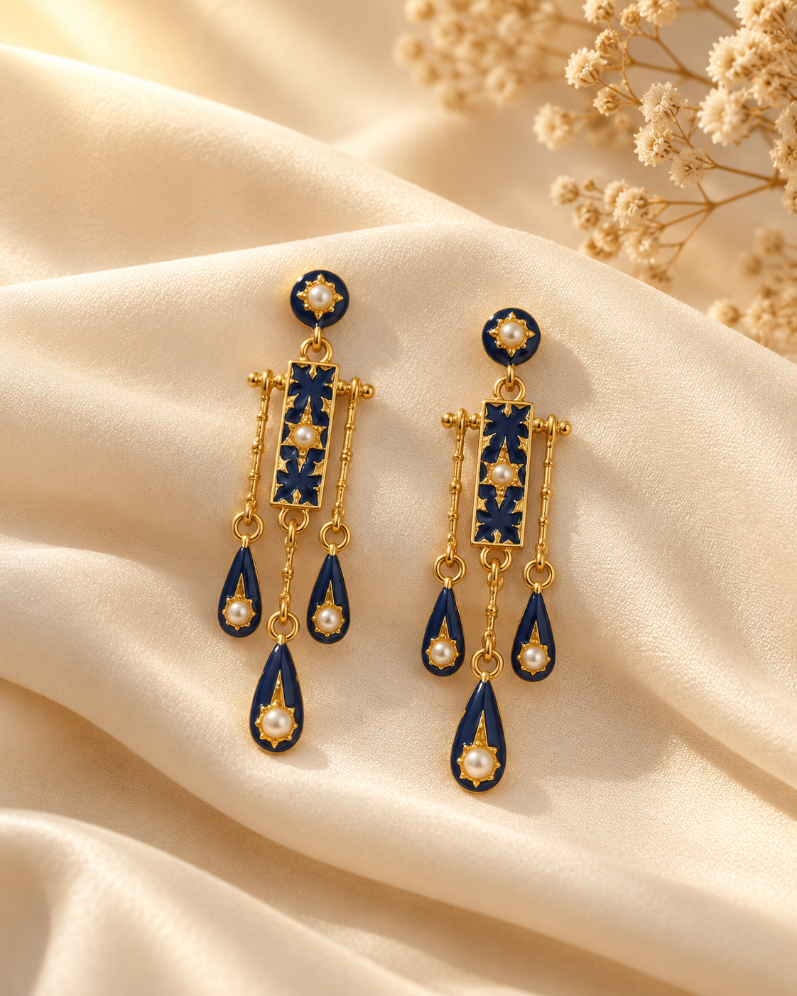 Dharini Midnight Pearl Drops