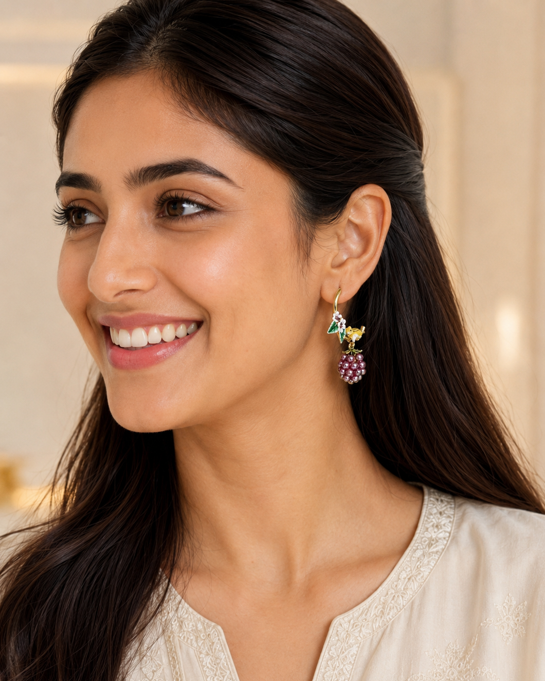 Meher Berry Blossom Hoops