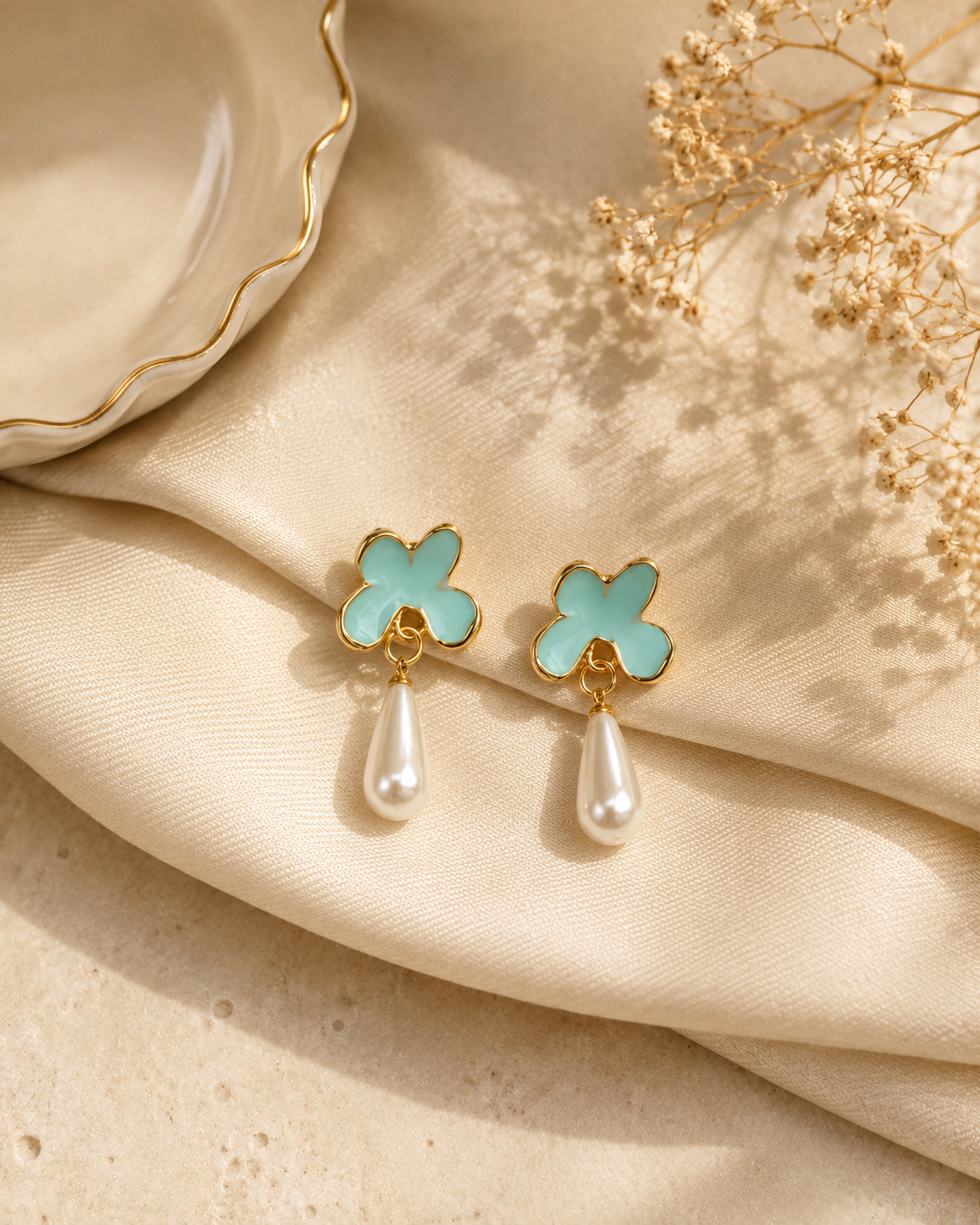 Zara Blossom Pearl Drops