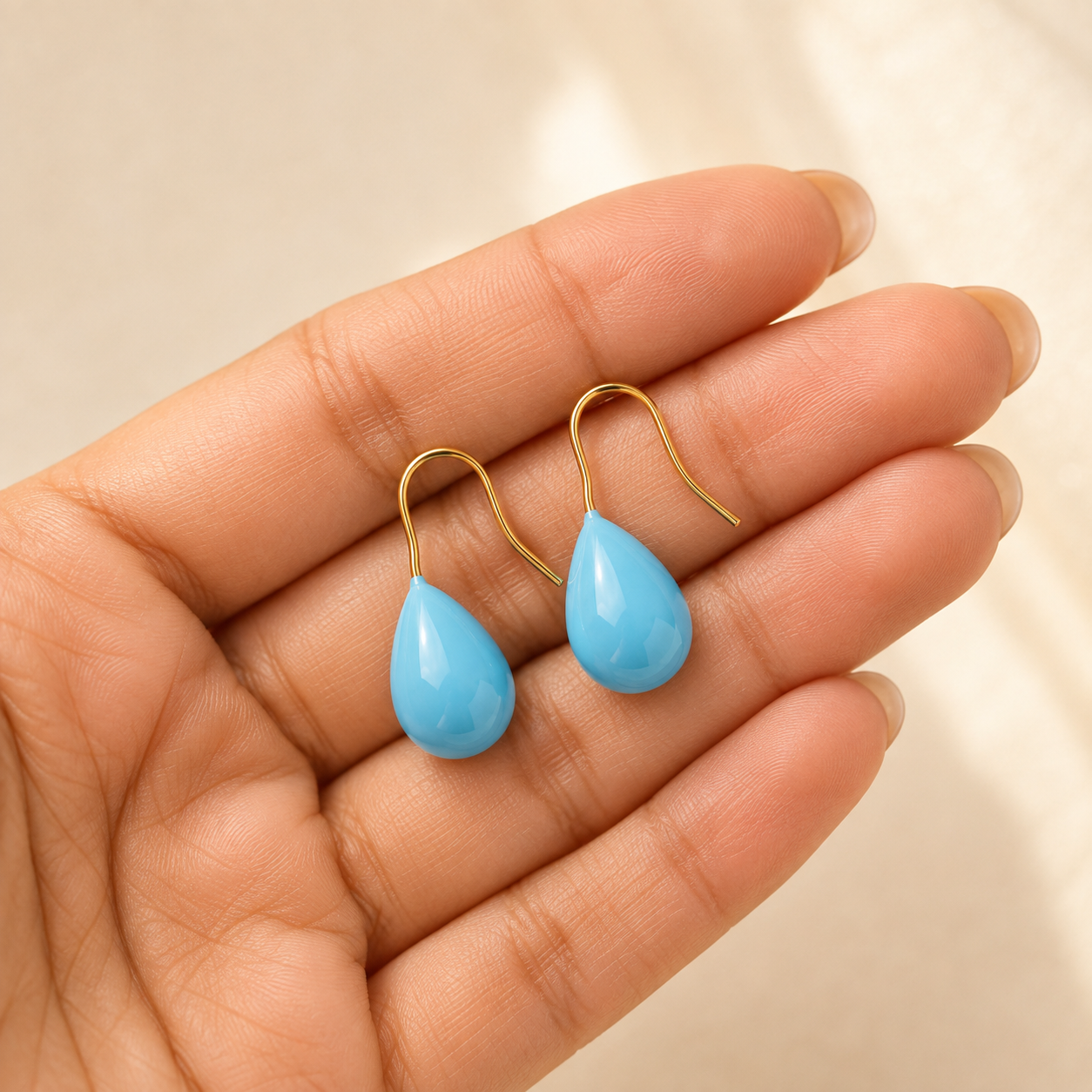 Avni Blue Teardrop Drops