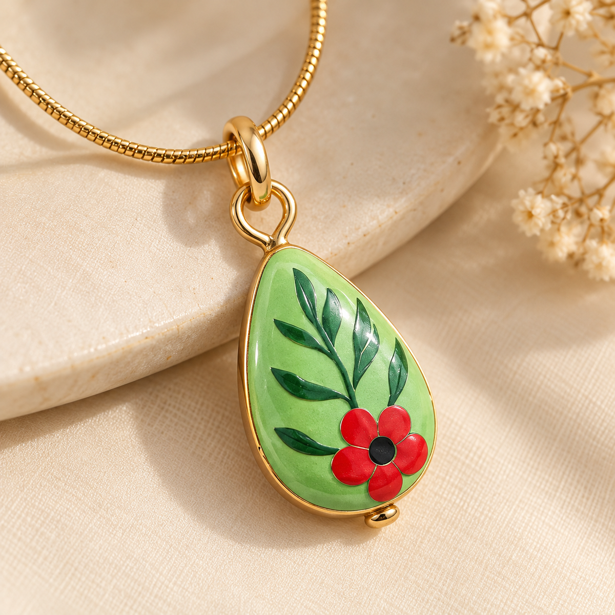 Ivy Green Blossom Pendant
