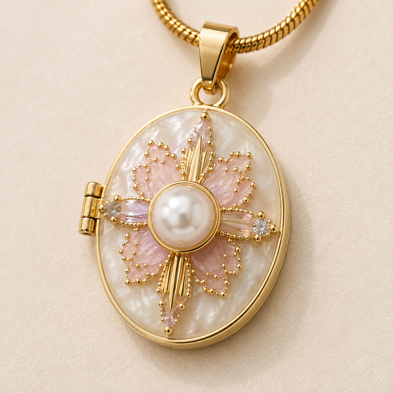 Riya Blush Floral Pendant