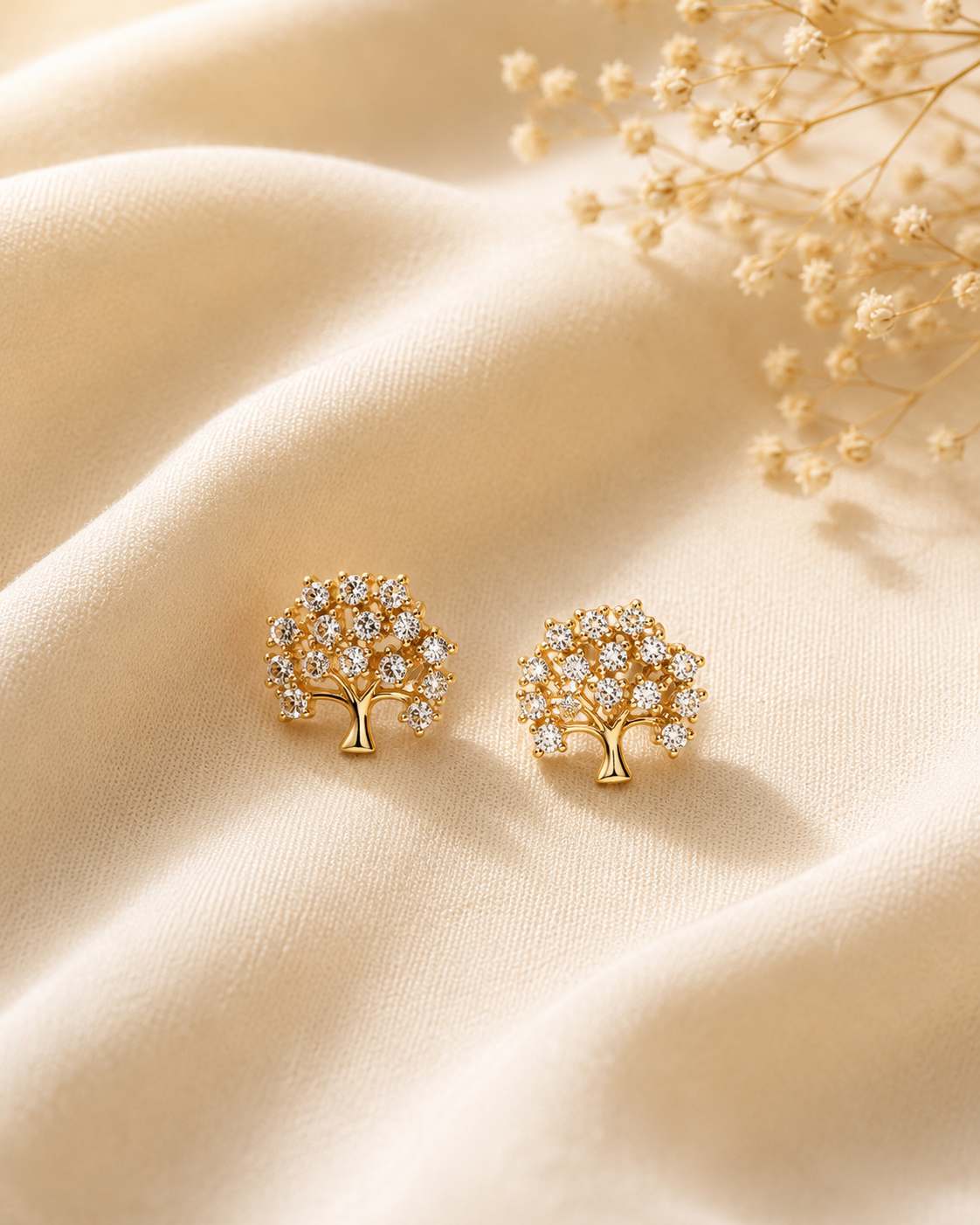 Priya Zircon Tree Studs