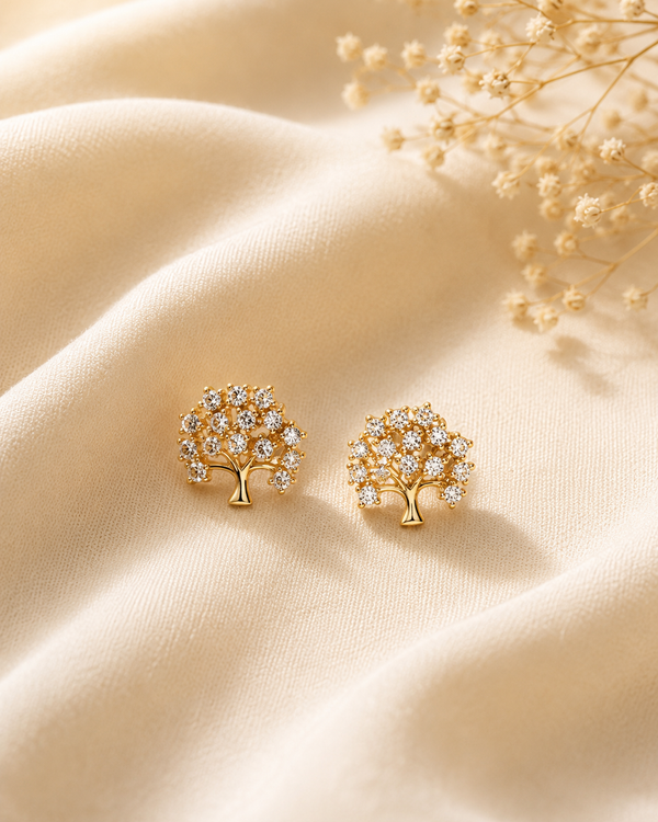 Priya Zircon Tree Studs