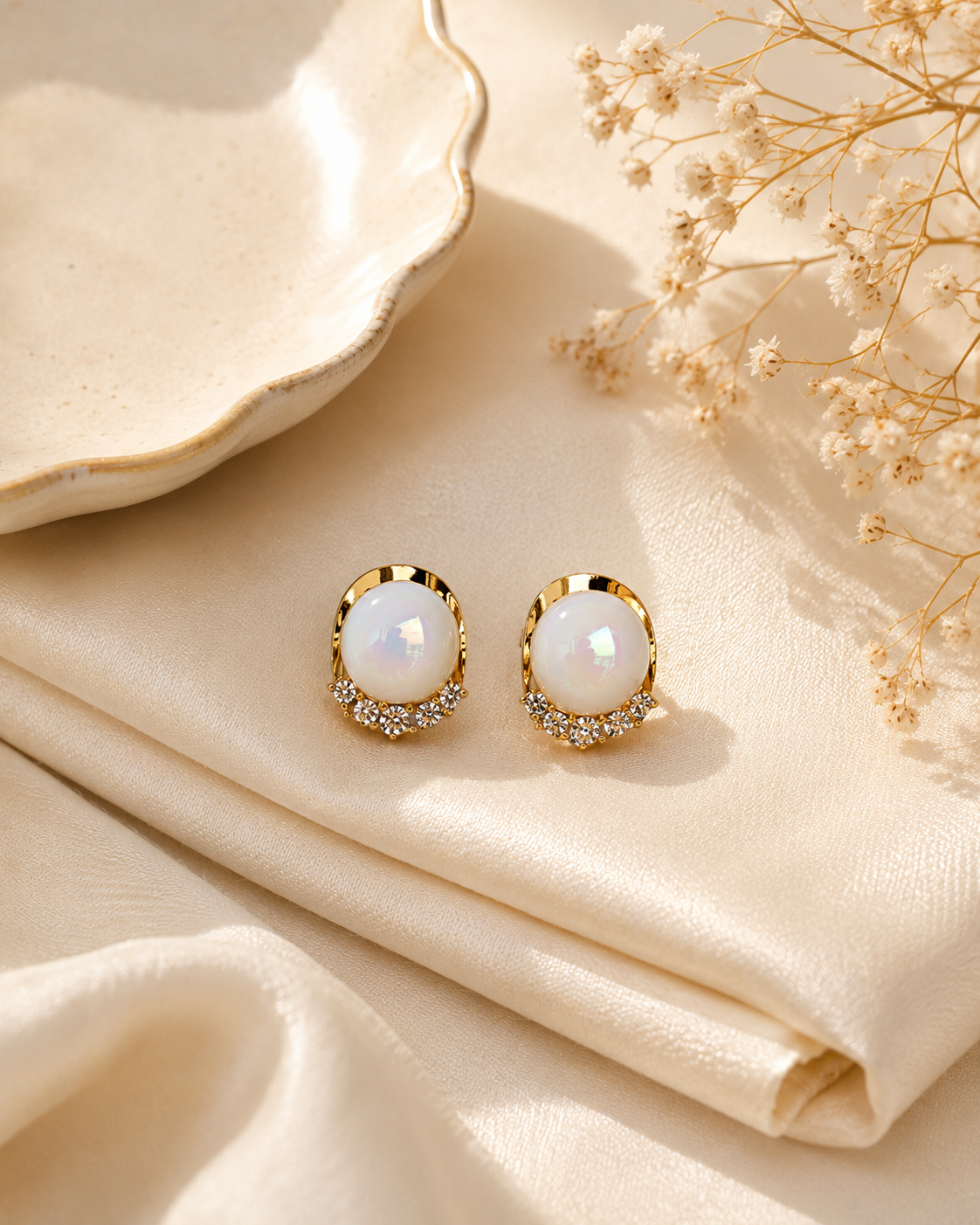 Ishani Opal Orb Studs