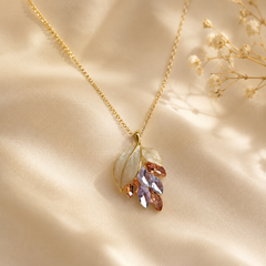Mahira Gilded Leaf Pendant