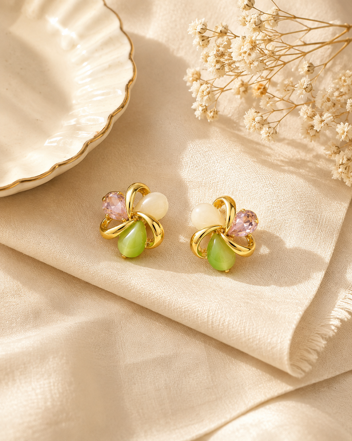 Anika Garden Charm Studs
