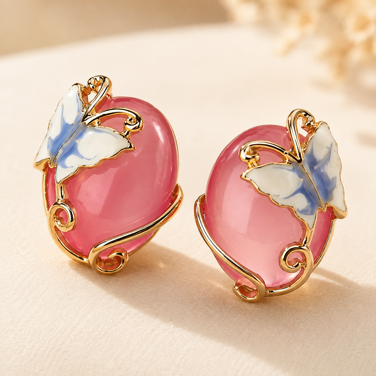 Meira Butterfly Opal Studs