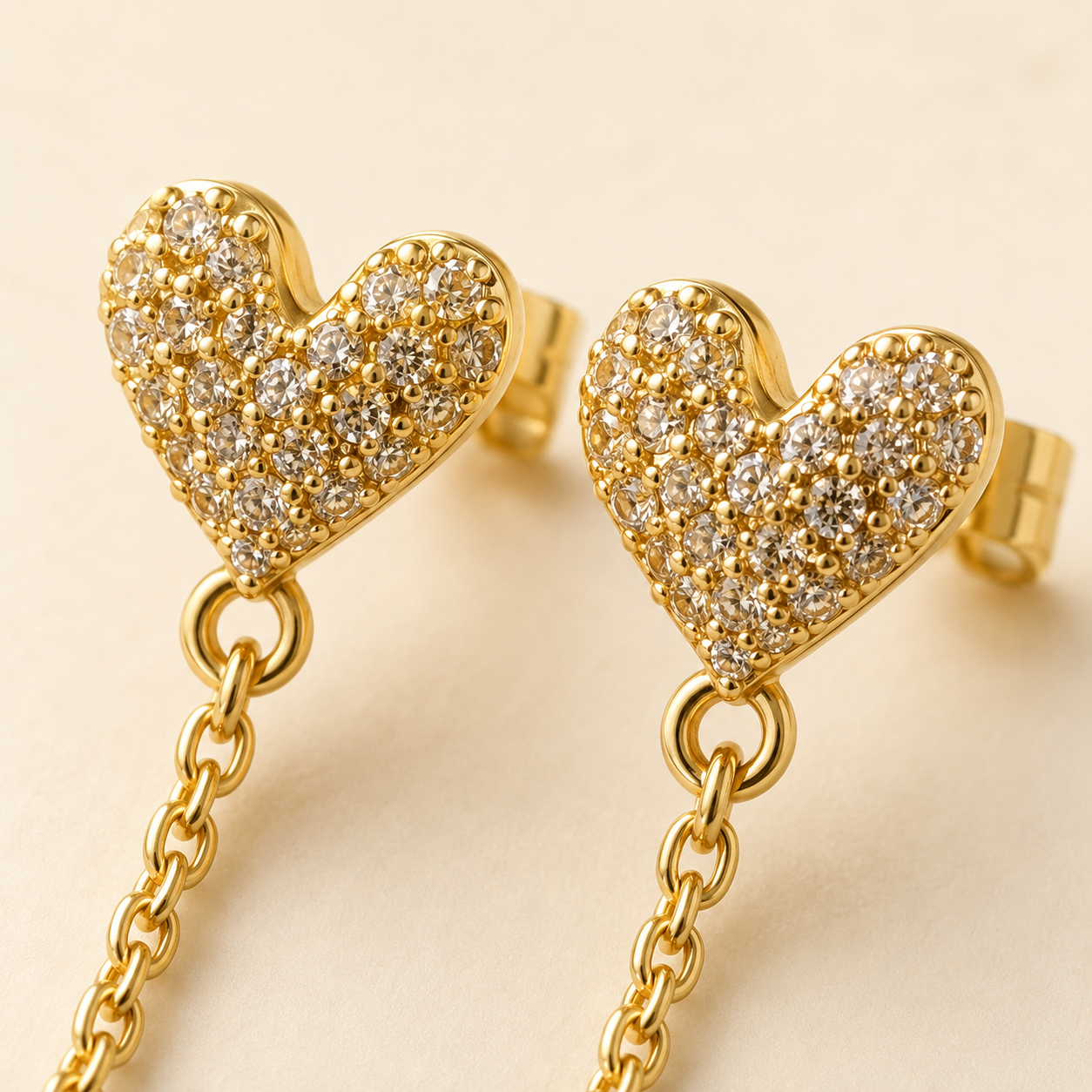 Maya Heart Chain Drops