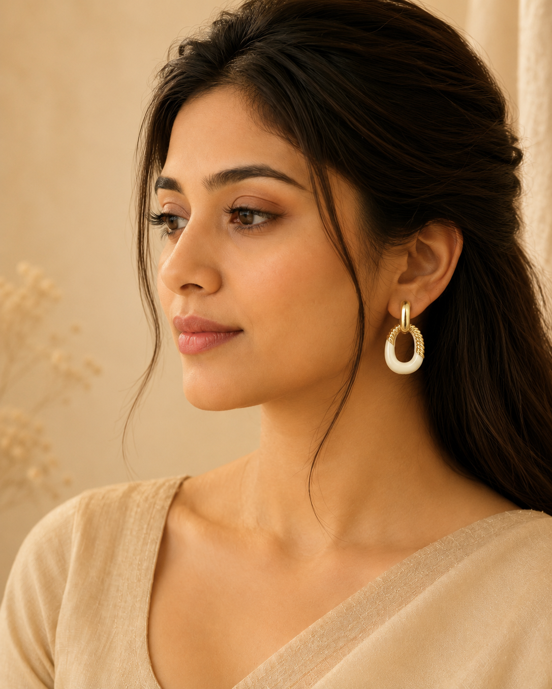 Sana Rope Oval Drops