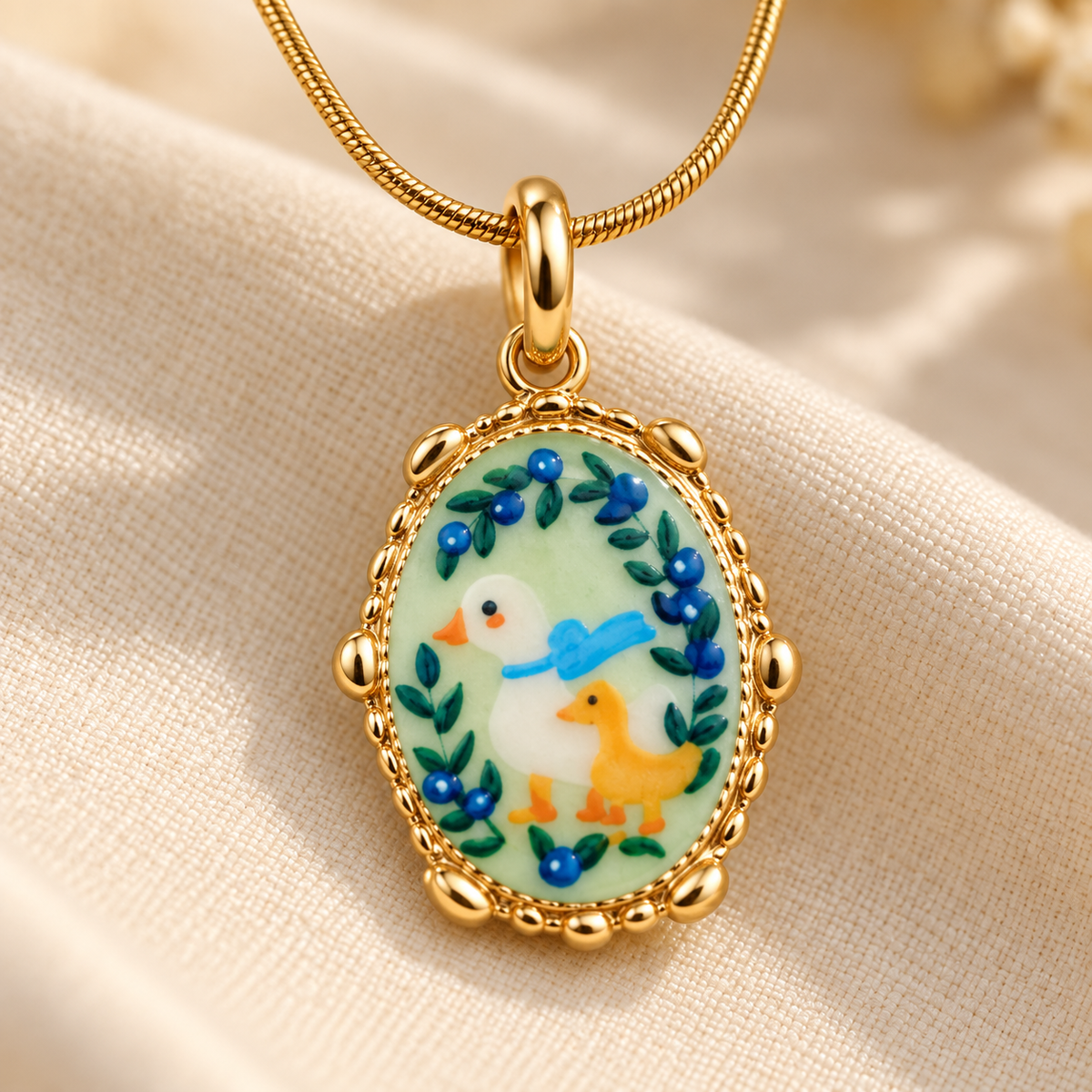 Evara Duck Garden Pendant