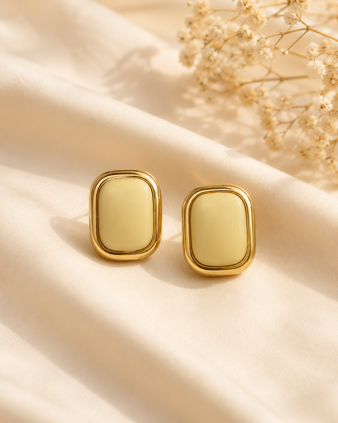 Elowen Enamel Cushion Studs