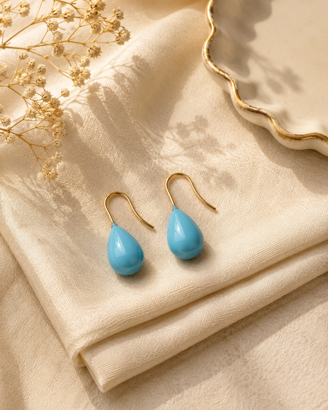 Avni Blue Teardrop Drops