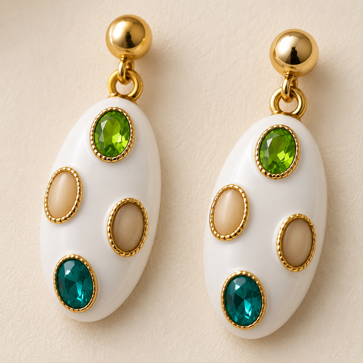 Myra Enamel Crystal Drops