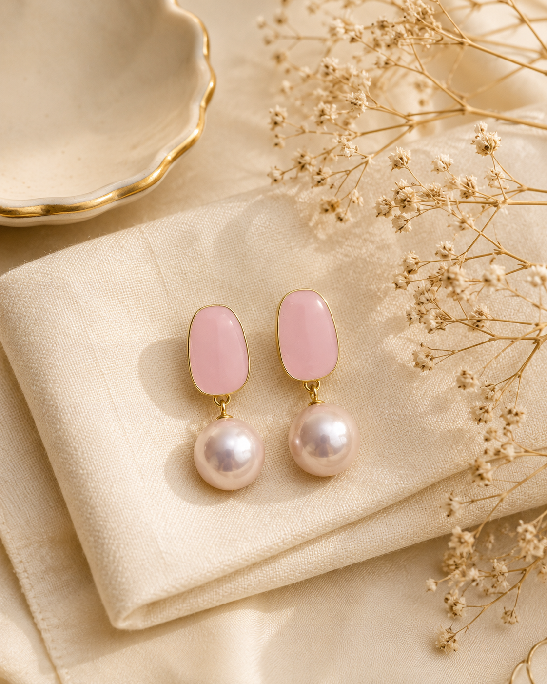 Kaia Pink Pearl Drops